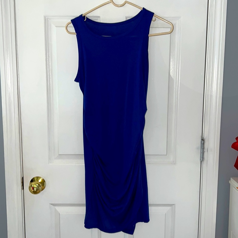 Blue cotton dress